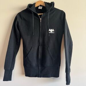 Marshmallo black full zip black hoodie size XS women’s